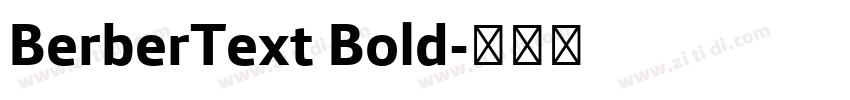 BerberText Bold字体转换